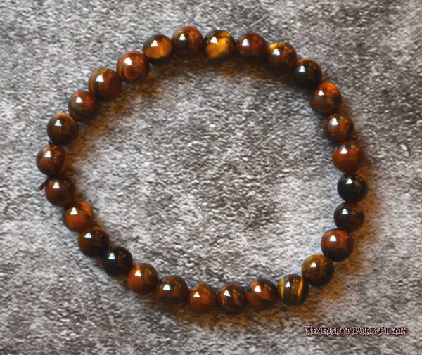 Hexenshop Dark Phönix Tigerauge Kugelarmband Ø 5 mm